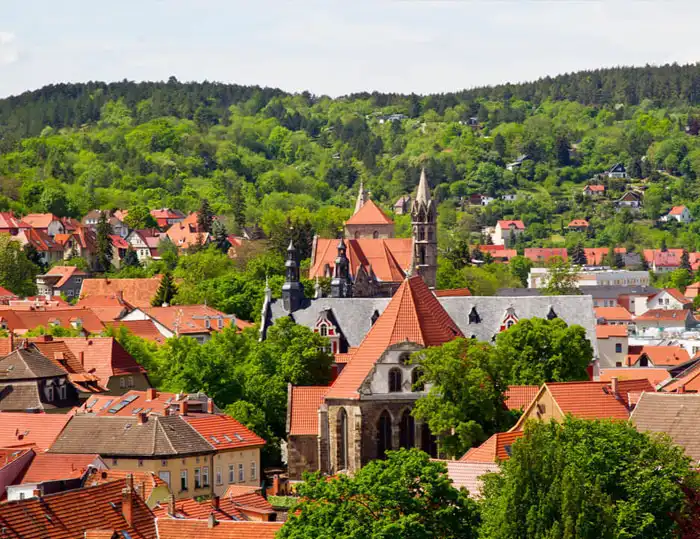 Arnstadt Altstadt Luftaufnahme