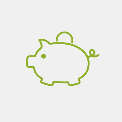 Sparschwein - finanzielle Vorteile einer AGFK-TH Mitgliedschaft